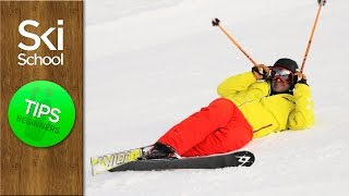 Standing Up After A Fall  How To Ski Tips Beginners Lesson [upl. by Akehsar718]