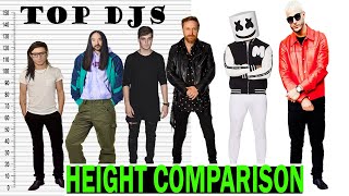 TOP DJ IN THE WORLD HEIGHT COMPARISON 2021 [upl. by Adamina]