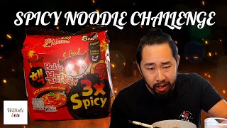 Worlds Hottest 3x SPICY Noodles  Spicy Noodle Challenge 2021 [upl. by Marcin]