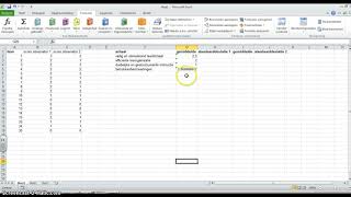 Berekenen Gemiddelde en standaarddeviatie in Exel [upl. by Reece711]