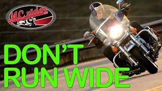 Why motorcycle riders run wide in corners [upl. by Esinev]