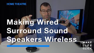 Making Wired Surround Sound Speakers Wireless [upl. by Natal99]