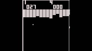 Arcade Game Breakout 1976 Atari [upl. by Yelsnik]