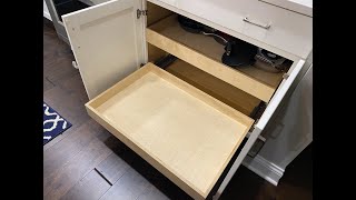 Installing Kitchen Cabinet PullOut Drawers [upl. by Templa]