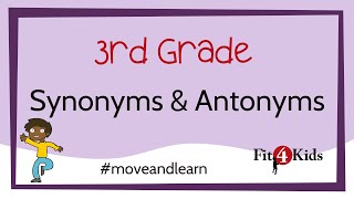 3rd Grade Reading  Synonyms and Antonyms  WI [upl. by Feetal]