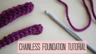 CROCHET Chainless foundation tutorial  Bella Coco [upl. by Charil]