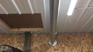 055 Infrared radiant tube heater in pole barn Part 2 [upl. by Eadith]