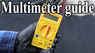 How to Use a MULTIMETER  Beginners Guide Measuring Volts resistance continuity amp Amps [upl. by Goles423]