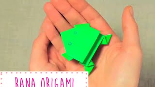 Rana de OrigamiPapiroflexia que salta [upl. by Arsi]