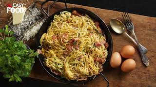 ΚΑΡΜΠΟΝΑΡΑ  CARBONARA  SO EASY FOOD [upl. by Markowitz]