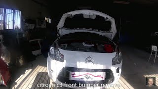 Citroën C3 2009  2017 Front bumper removal [upl. by Cha947]