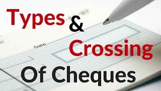 Types and Crossing of Cheques [upl. by Imuy]