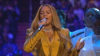 Beyonce sings at Kobe amp Gia Bryant memorial full video [upl. by Naujed961]