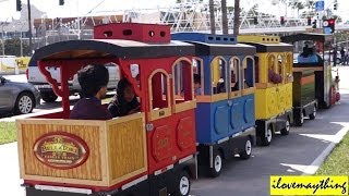 Hulyan and Mayas TRAIN Ride Ferris Wheel and Carousel Ride Family Toy Channel [upl. by Dexter976]