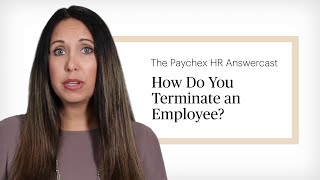 HR Answercast How Do You Terminate an Employee [upl. by Simaj651]