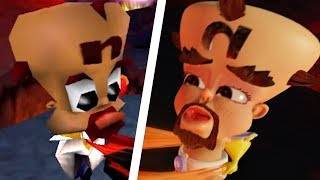 Crash Bandicoot N Sane Trilogy  All Endings Comparison PS4 vs Original [upl. by Yobybab]