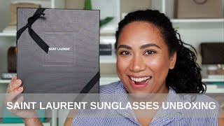 Saint Laurent Sunglasses Unboxing [upl. by Ramraj405]