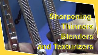 How to Sharpen Texturizing Shears  Bonika Shears [upl. by Niras]