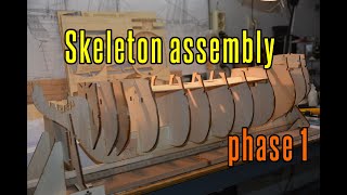 HMS Victory  part 1 Skeleton Assembly phase 1 [upl. by Rexford]