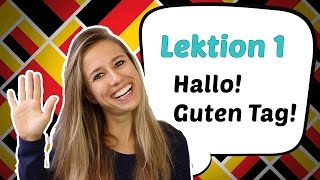 GERMAN LESSON 1 Learn German for Beginners  German Greetings 🤗 [upl. by Ellehcor]