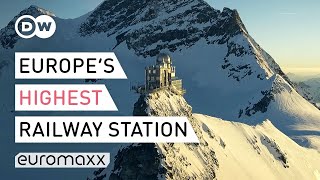 Highest Railway Station In Europe  Jungfraujoch In Switzerland  Europe To The Maxx [upl. by Chemush]