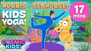 Norris the Baby Seahorse  A Cosmic Kids Yoga Adventure [upl. by Ellerol797]