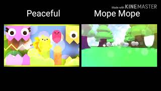 Peaceful amp Mope Mope Comparison [upl. by Odele]