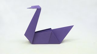 Origami Swan  Paper Swan instructions [upl. by Soirtemed]