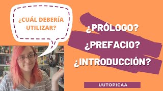 ¿Prólogo Prefacio ¿Introducción [upl. by Bettzel]