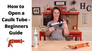 How to Open Caulk Tube for DIY Beginners [upl. by Olimreh]