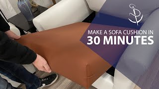 Make a Sofa Cushion in 30 Minutes [upl. by Gathers267]