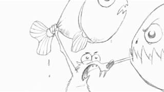 PIRANHAS  ICE AGE 2 THE MELTDOWN 2006  STORYBOARD [upl. by Tor]