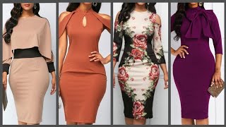 latest Bodycon pencil dresses collection for women [upl. by Neural234]