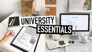 UNIVERSITY ESSENTIALS for BACKTOSCHOOL  tips  advice for college students [upl. by Savory870]