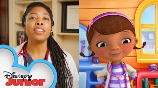 Doc Checks In with Real Doctors and Nurses 🏥  Doc McStuffins The Doc is In  Disney Junior [upl. by Celina]