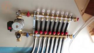 How to install an underfloor heating manifold [upl. by Tilden]