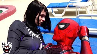 VENOM SEDUCES SPIDERMAN Real Life Marvel Superhero Movie [upl. by Norrie]