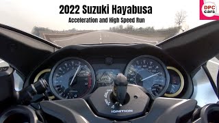 New 2022 Suzuki Hayabusa Acceleration and Top Speed Run [upl. by Zellner]