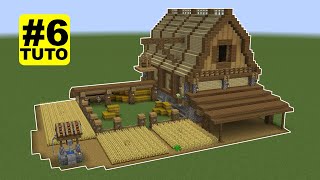 COMMENT CONSTRUIRE UNE FERME 6 TUTO  MINECRAFT [upl. by Enaed]