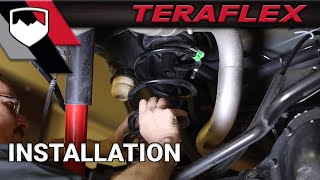 TeraFlex Install JK Leveling Kit 1155200 [upl. by Nettirb]