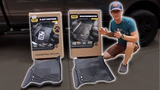 Husky WeatherBeater VS XAct Contour AllWeather Floor Mat Comparison [upl. by Notlim]