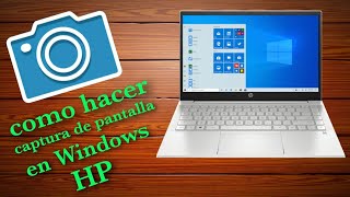 como hacer captura de pantalla en laptop hp WINDOWS 10  MUY FÁCIL 2021 [upl. by Atrebor]