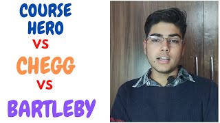 CHEGG VS COURSEHERO VS BARTLEBY  COMPARISION VIDEO  PAYOUT COMPARISION  unblurrcheggsolution [upl. by Raynold171]