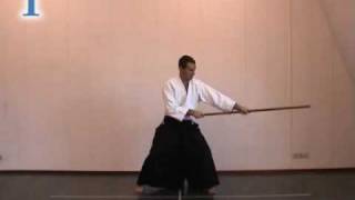 Aikido instruction 13 jo kata [upl. by Sirej]