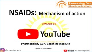 NSAIDs  Mechanism of action [upl. by Marilee]