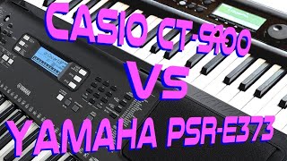 Yamaha PSRE373 VS Casio CTS400 [upl. by Ashwin810]