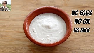 Oil Free amp Eggless Mayonnaise In 1 Minute  How To Make Homemade Mayonnaise In A MixieMixer Grinder [upl. by Alexandria]