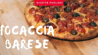 Focaccia Barese  Ricetta come Panificio Fiore Bari [upl. by Aronoel]