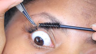 DIY INDIVIDUAL LASHES  PART 1 most requested Sharatia Banks [upl. by Alexine]