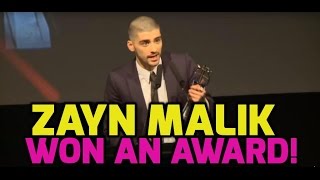 Zayn Malik thanks One Direction in acceptance speech FULL [upl. by Ita]